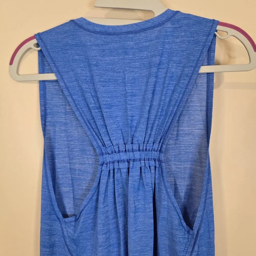 Women's Lululemon Blue Shimmer Sleeveless Athletic Workout Top | Size 4